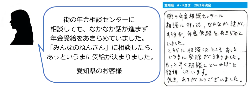 【みんなのねんきん】障害年金が決定したお客様の声